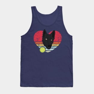 Vintage Funny I Love My Dutch Shepherd Tank Top